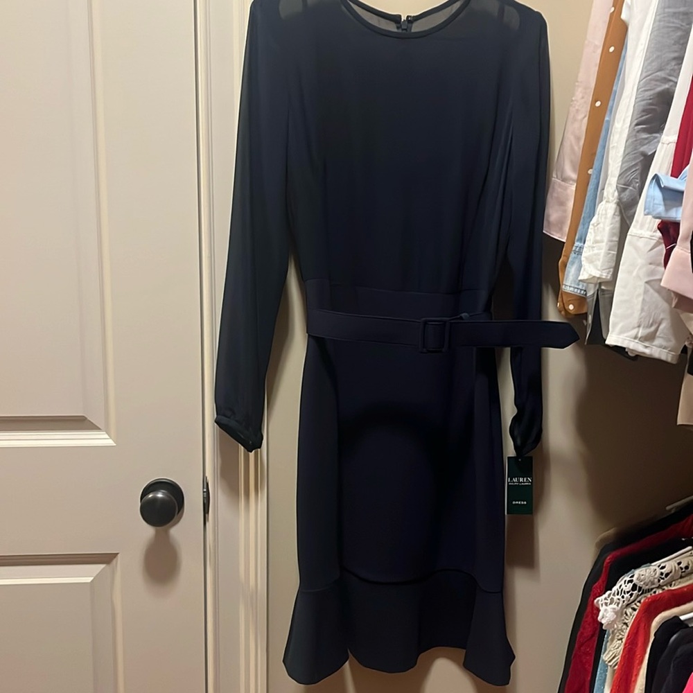 Brand new never used navy Ralph Lauren dress size 4